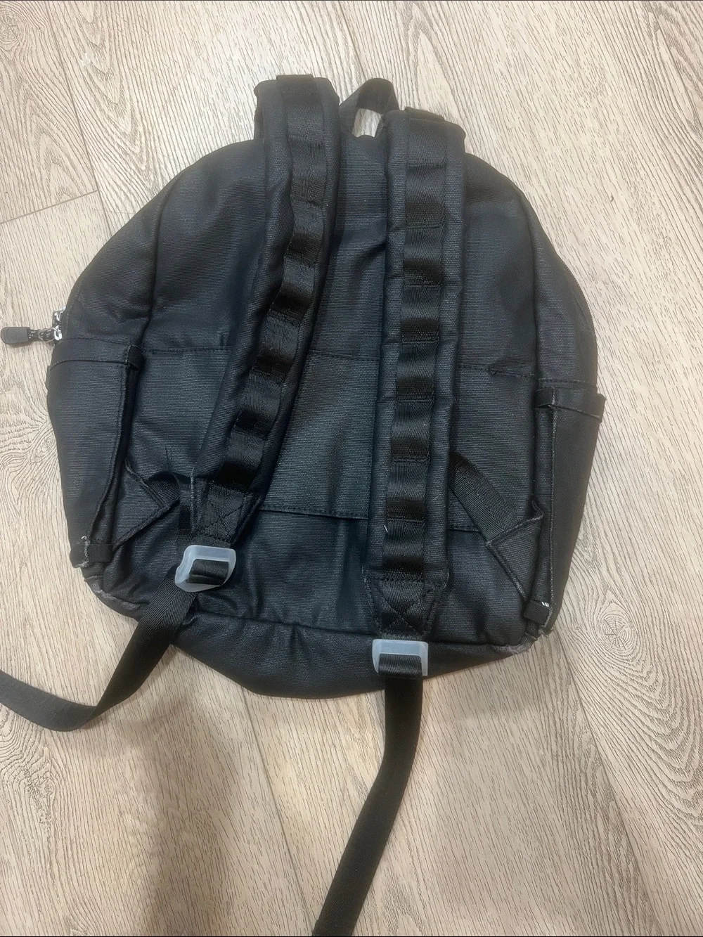 STATE Black Kids Backpack with Orange Basketball Patches